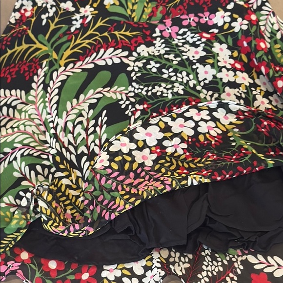 Urban Outfitters Black Multi Floral Chiffon Mini Skirt Size Small - Picture 3 of 11